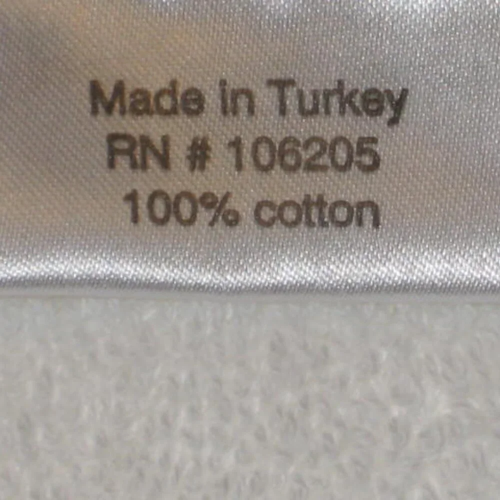 NWT Set of 2 Sundance Hand Towels White Original Package Cotton Made in Turkey